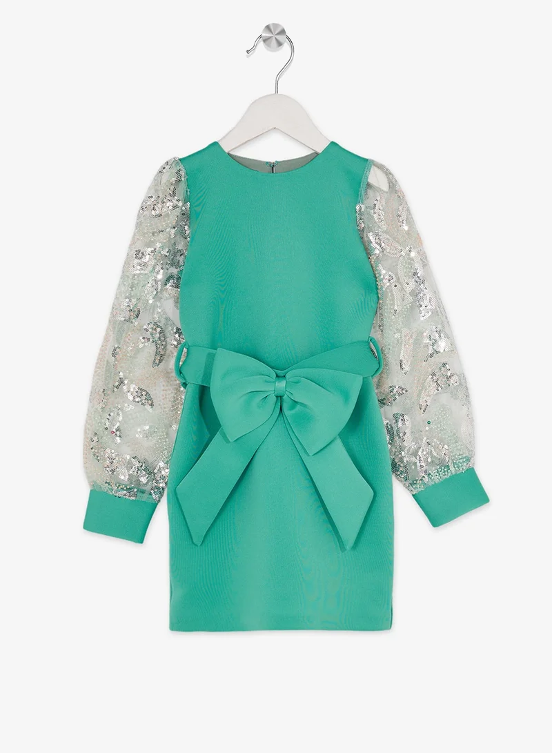 Little Golden Apple Little Puff Sleeve Dress